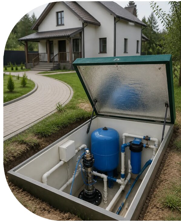 Автономное водоснабжение дома в Горячем Ключе от 154995 р. | АПаруса-Грч